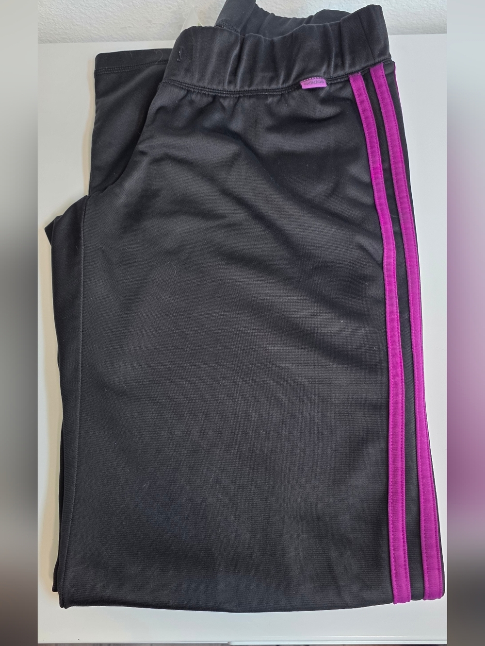 Adidas Black Track Jacket With Pants with Magenta Trim - Picture 2 of 9